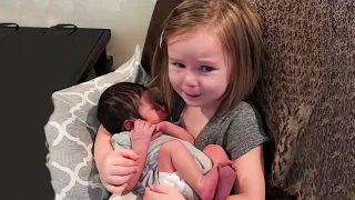 Priceless Moments When Toddler Meets Newborn