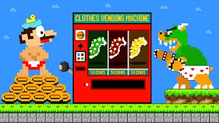 GameUp: Super Mario and Bowser Shoping Clothes in Vending Machine