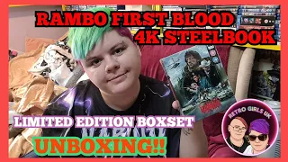 Rambo First Blood 4K Limited Edition Boxset Unboxing | RGUK #rambo #4k #unboxing #steelbook