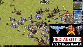 Red Alert 2 1 vs 7 Brutal AI: You vs All Map