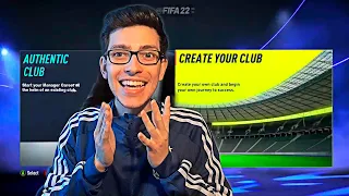 CREA TU CLUB en FIFA 22 (REACCIÓN AL GAMEPLAY REAL)