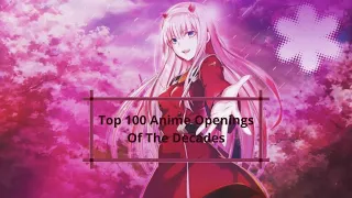 Top 100 Anime Openings of The Decades