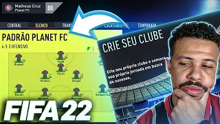 CRIANDO MEU TIME NO FIFA 22 NOVO MODO CARREIRA - CONFERINDO AS NOVIDADES!!