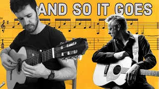 Billy Joel - And so it goes (arr. TOMMY EMMANUEL) with SCORE/TAB