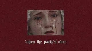 billie eilish - when the party’s over ( slowed & echoed)