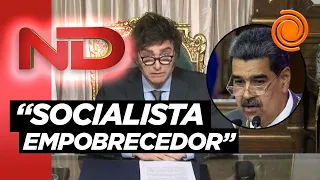 Milei le respondió con ironía a Maduro: "No esperaba semejante elogio"