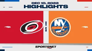 NHL Highlights | Hurricanes vs. Islanders - December 10, 2022