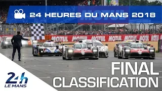 FINAL CLASSIFICATION - 24 Heures du Mans 2018