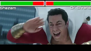 Shazam Vs Dr. Sivana With HealthBars HD [First Fight] (Shazam!)