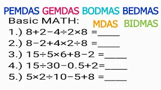 Many Failed to answer this Basic Math | MDAS PEMDAS GEMDAS BODMAS BIDMAS BEDMAS Order of Operations