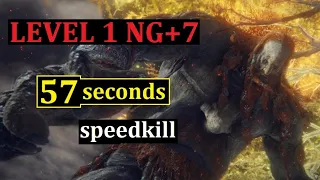 Elden Ring - Level 1 NG+7 Fire Giant speedkill [No Damage]