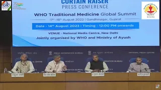 Press Conference of the WHO Traditional Medicine Global Summit.