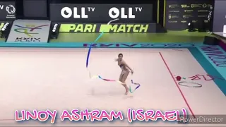 LINOY ASHRAM FROM ISRAEL GOLD MEDAL RHYTHMIC GYMNASTICS.