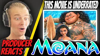 first time hearing MOANA | Producer Reacts