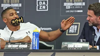 'I APOLOGISE FOR MY LANGUAGE 🤦‍♂️' - Anthony Joshua DROPS F-BOMB at Franklin presser
