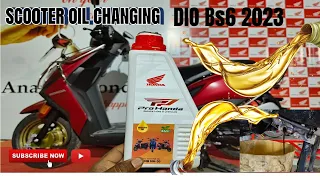 How To Change Engine Oil Dio bs6 2023 || Honda bs6 oil
