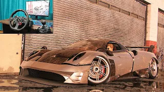 Rebuilding a Pagani Huayra BC - NFS HEAT - Logitech G29 gameplay