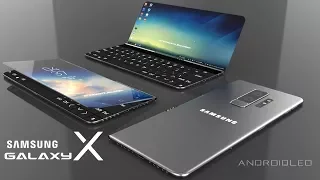 Samsung Galaxy X with 360° moving display, 8GB RAM (iPhone X killer) Best concept smartphone 2019