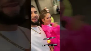 Нюша и Артём Качер на съёмках совместного видео (InstaStories, 10.09.19)