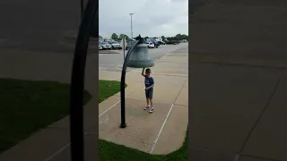 Bell Ringing at USS Alabama-Major 7 years old-2018