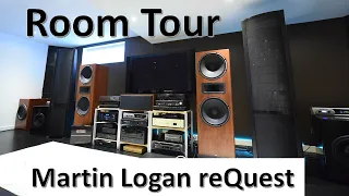 Strength of electrostatic speakers, HI-FI Room Tour, Martin Logan reQuest with DIY subs