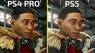 Spider-Man: Miles Morales PS5 Vs PS4 PRO Graphics Comparison 4K