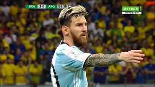 Lionel Messi vs Brazil Away (WCQ 2018) 16-17 HD 1080i By IramMessiTV