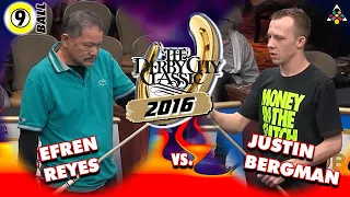 EFREN REYES vs JUSTIN BERGMAN - 2016 Derby City Classic 9-Ball