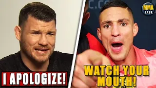 Michael Bisping APOLOGIZES to Diego Sanchez for the criticism of Joshua Fabia, Usman-Jake Paul