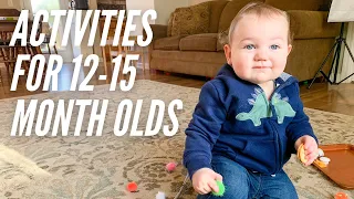 ACTIVITIES FOR 12-15 MONTH OLDS  - Fine Motor and Sensory Activities