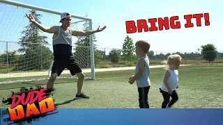 Dad dominates kids in every sport