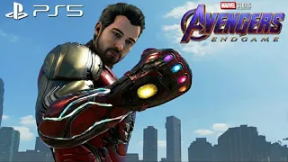 marvel Avengers ps5 - New iron man Avengers endgame suit gameplay