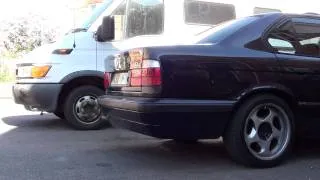 BMW e34 540i V8 M60B40 Manual 6 speed Straight Pipes Exhaust Sound Check