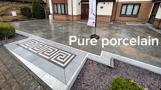 THE best porcelain driveway EVER #porcelain #driveway #drivewayprofessionals #design