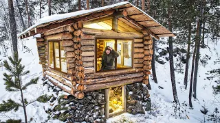 THIS HOUSE WILL HELP YOU SURVIVE IN THE MOUNTAINS - I MADE A BASEMENT, INSTALLED WINDOWS