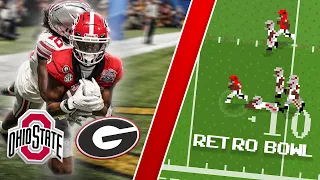 I Recreated The Georgia VS Ohio State Game in Retro Bowl