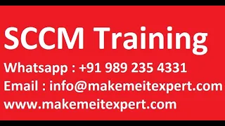 Microsoft Endpoint Manager MECM / SCCM Training   Step By Step Day 1