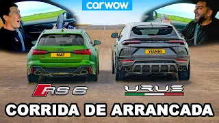 Audi RS6 vs Lamborghini Urus - CORRIDA DE ARRANCADA *Mat vs Yianni*