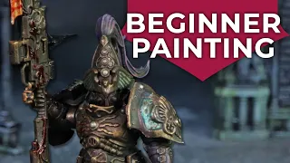 How to paint Grimdark Bronze Custodes - Easy battle ready paintscheme