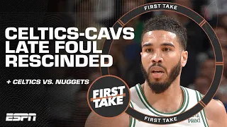 JJ Redick AGREES with refs rescinding Celtics-Cavs late-game foul call on Jayson Tatum | First Take