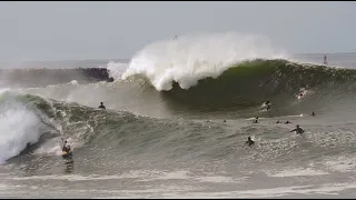 PUMPING swell hits The Wedge - May 11, 2020
