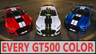 Every GT500 Color (2020-2022)