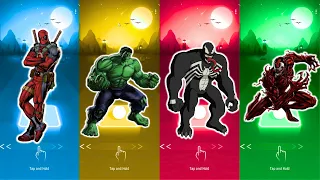 Tiles Hop SuperHero, DeadPool vs Hulk vs Venom vs Carnage