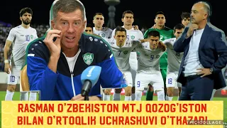 Rasman: O'zbekiston MTJ Qozog'iston Bilan O'ynaydi. Navbaxor AGMK Xujumchisini Olmoqchi.