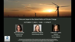 Panel: “China and Japan in the Global Politics of Climate Change”