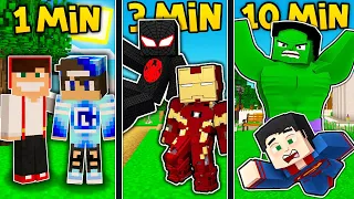 MINECRAFT, ALE CO MINUTĘ ZAMIENIAMY SIĘ W INNEGO SUPERBOHATERA?! GPLAY & LAKI