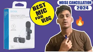 Best Mic For Youtube - Boya Wireless Mic | Boya V1 Mic Review,Test,Unboxing |  2024 (HINDI)