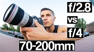 Canon 70-200mm f/4l IS II VS f/2.8l IS II USM  | Which one is the best lens?