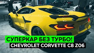 СУПЕРКАР БЕЗ ТУРБО: Новый CHEVROLET CORVETTE Z06. Первый взгляд на среднемоторный Шевроле Корвет C8