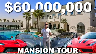Touring the MOST LUXURIOUS Mega Mansion in DUBAI with a $60m Car collection